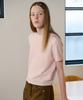 AHWE Half Sleeve Round Neck Knit_Baby Pink