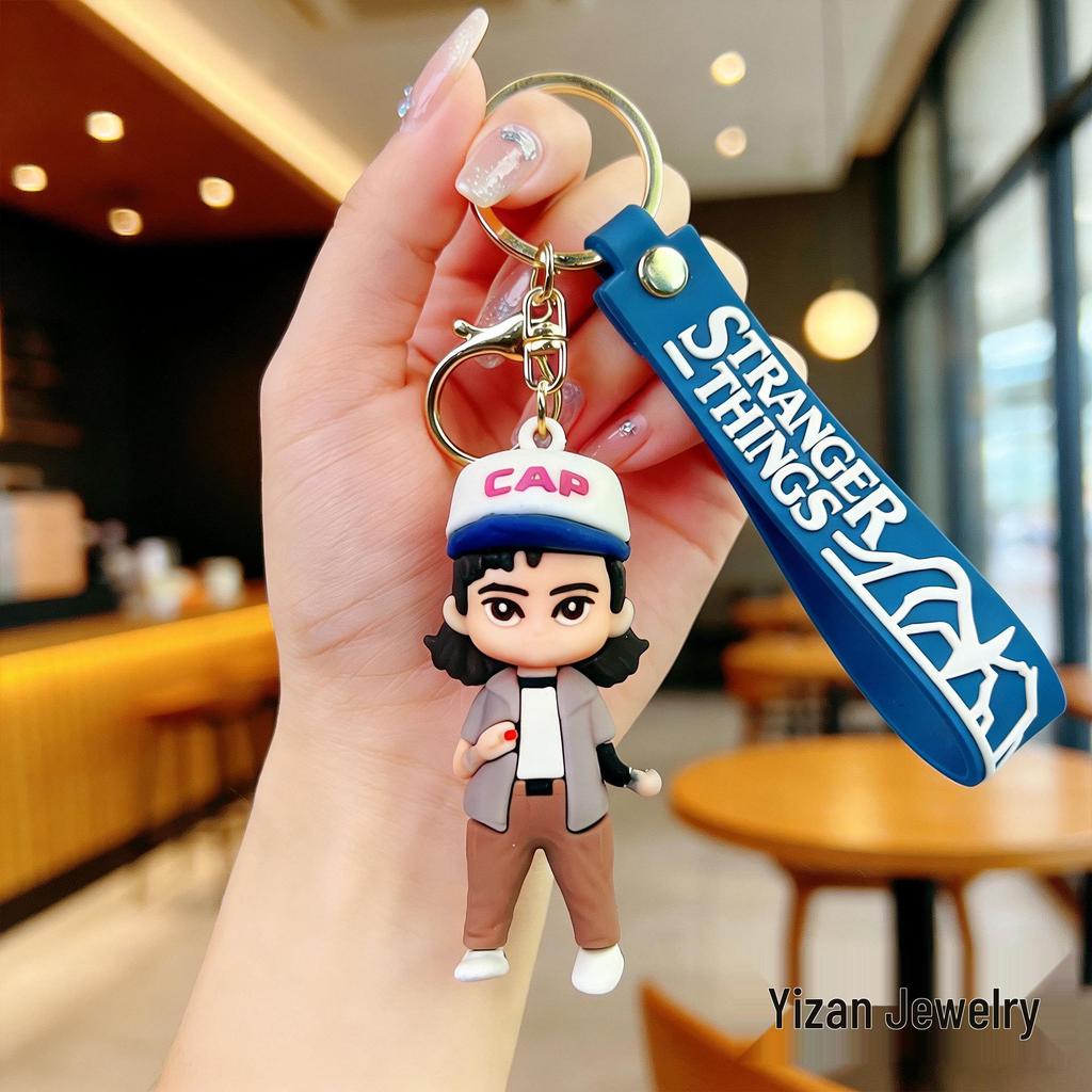 Stranger Things 2026 Silicone Keychain: Cute Bag Pendant & Car Accessory