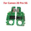For Tecno Camon 20 Pro 5G CK8n USB Charging Board Dock Port Microphone Module Flex Cable