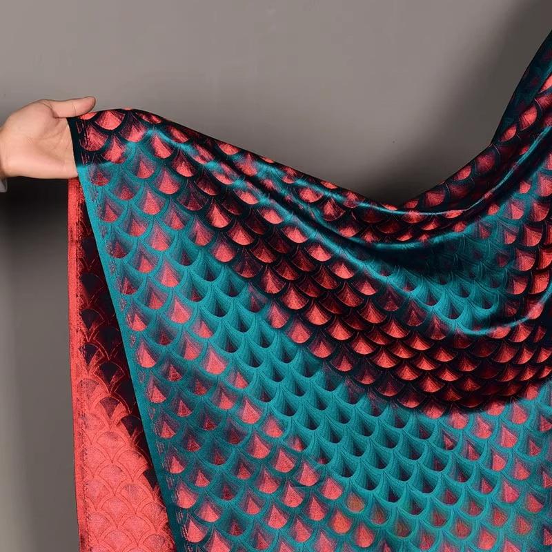 100x150cm Weaving Brocade Fabric Jacquard Satin Cheongsam Vintage Designer Wholesale Cloth Diy Apaprel Sewing Fabric Material