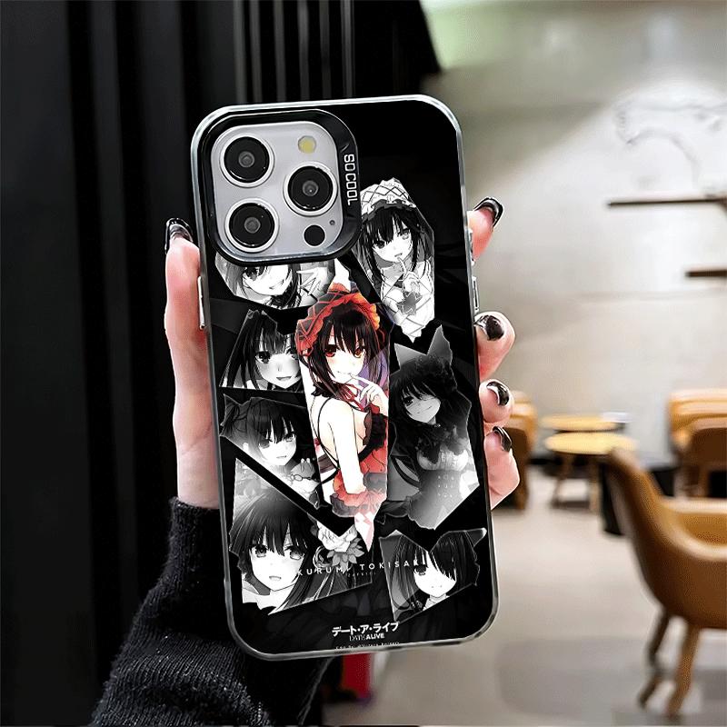 Date A Live Tokisaki Kurumi Shockproof Phone Case for iPhone 17 Air 16 16E 15 Pro Max 14 Plus 13 Mini 12 Back Cover Anti Fall Fu