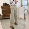 Women's Japanese-Style High-Waisted Cropped Wide-Leg Pants: Slimming Cotton Casuals for Spring