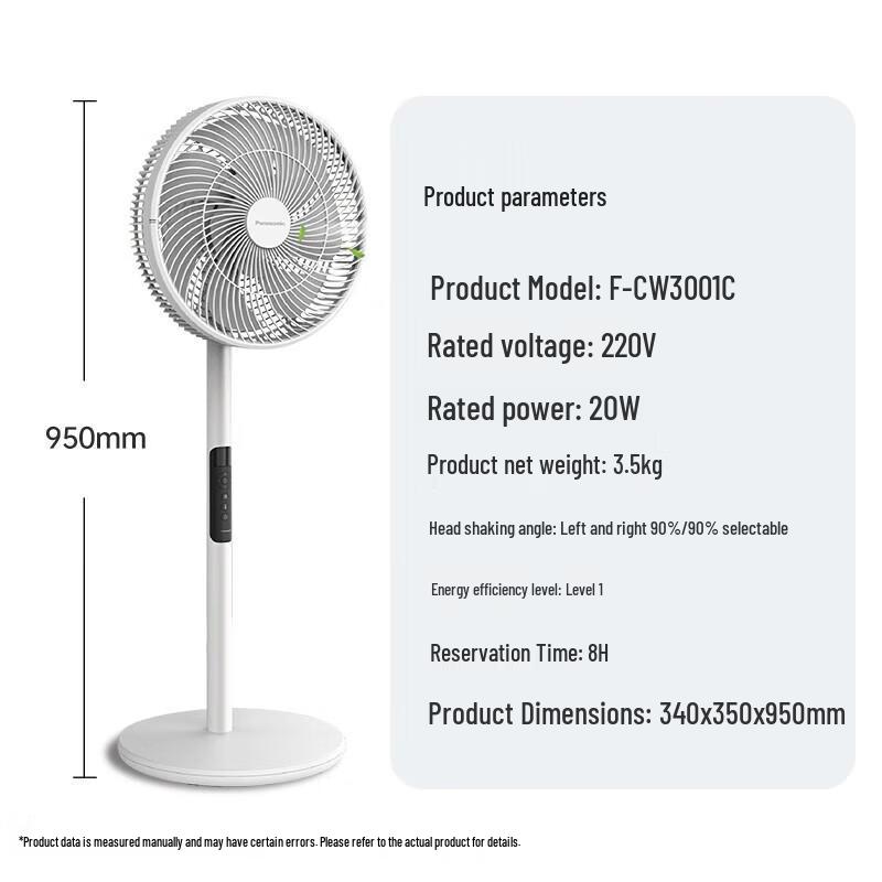 Panasonic DC Inverter Smart Floor Fan CN plug (adapter included)