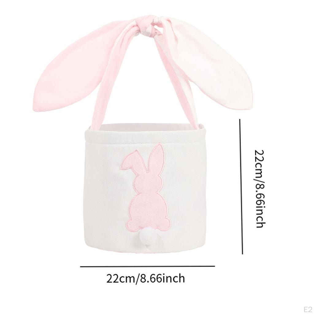 Easter Basket Reusable Long Ear for Worshiped Sweet Bags Bag Girls