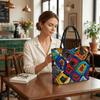  Bohemian Beaded Tote Handbag Colorful Casual Travel Shoulder Bag for Ladies
