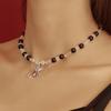 Diamonds Spiders Exaggerated Clavicle Chain Female Temperament Handmade Beaded All-matched Crystal Stone Necklace