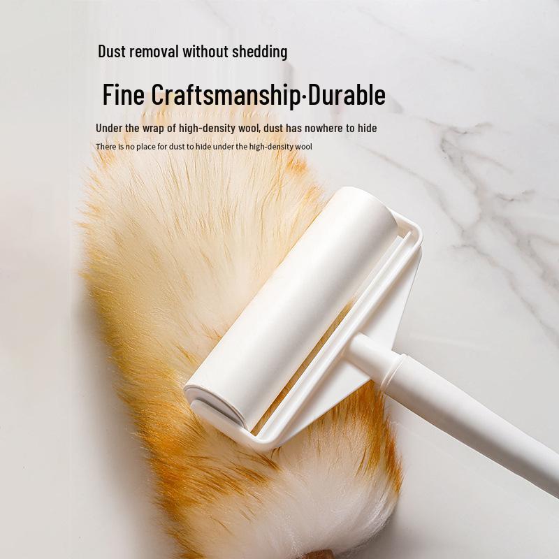 Retractable Chicken Feather and Wool Duster for Household and Car Cleaning