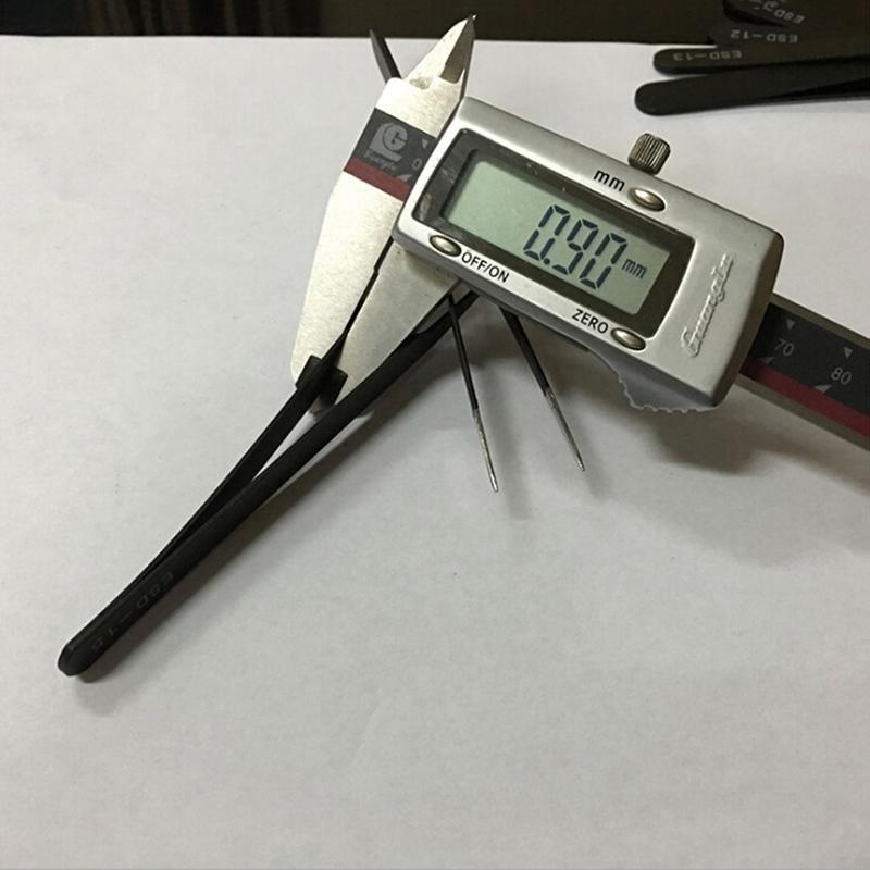 6Pcs Anti-Static Esd Tweezers Repair Tool Precision Curved Straight Tweezers