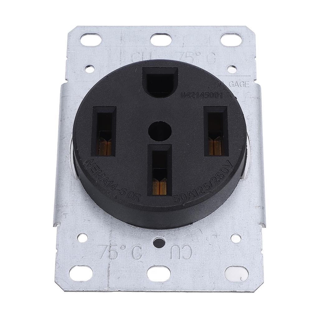 50A Einbau-Steckdose 4-polig geerdet Unterputz-Steckdose für Campingwagen Reisen Generator