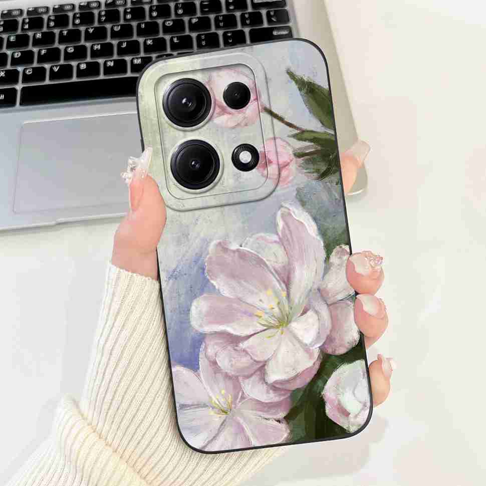 Simple Silicone Case For Redmi Note14s 4G Capa Lovely Panda Rabbit Shockproof Back Cover For Xiaomi Redmi Note 14S Phone Shell