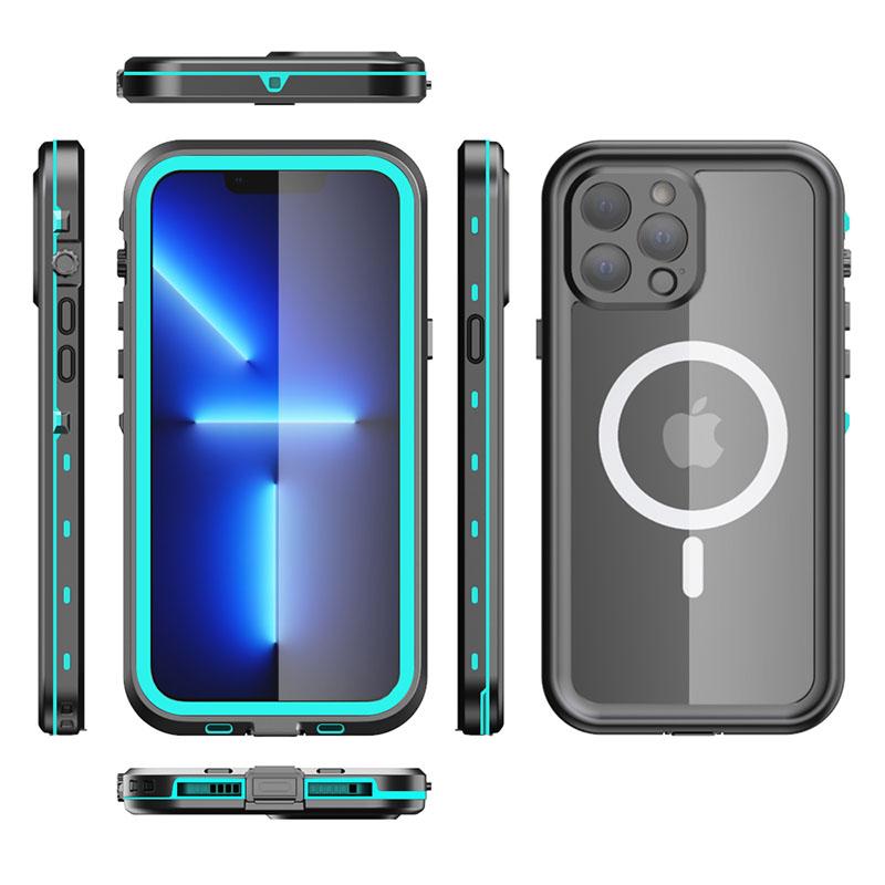 Magnetic Charging IP68 Waterproof Case For Apple iPhone 16 15 14 13 Pro Max Plus Drop proof Cover Diving Swim outdoor sport
