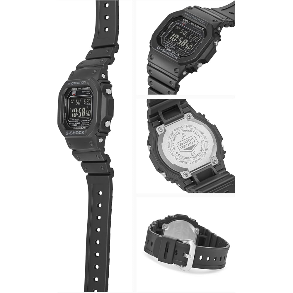 Casio G-Shock GW-M5610U-1BJF Men's Solar Radio-Controlled Watch Black