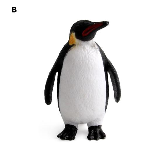 Penguin Figurine Smell-less Simulation Toys Solid PVC Realistic Penguin Model Toy for Home
