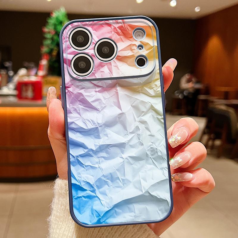 Rainbow Color Striped Phone Case For iPhone 17 Pro Max Hybrid TPU+PC Magnetic For Magsafe Matte Cover For iPhone 16 15 14 13 Pro Max