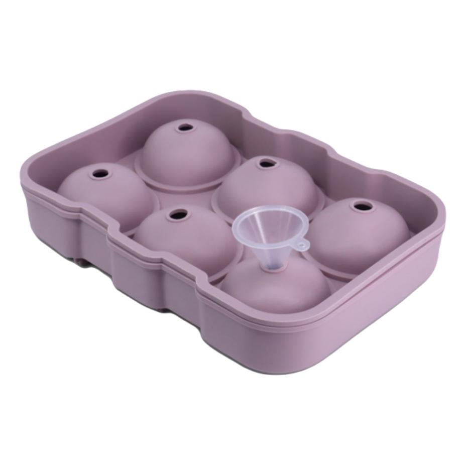 Silicone Ice Cube Tray with Lid: 4-Grid Frozen Soup & Food Storage Box