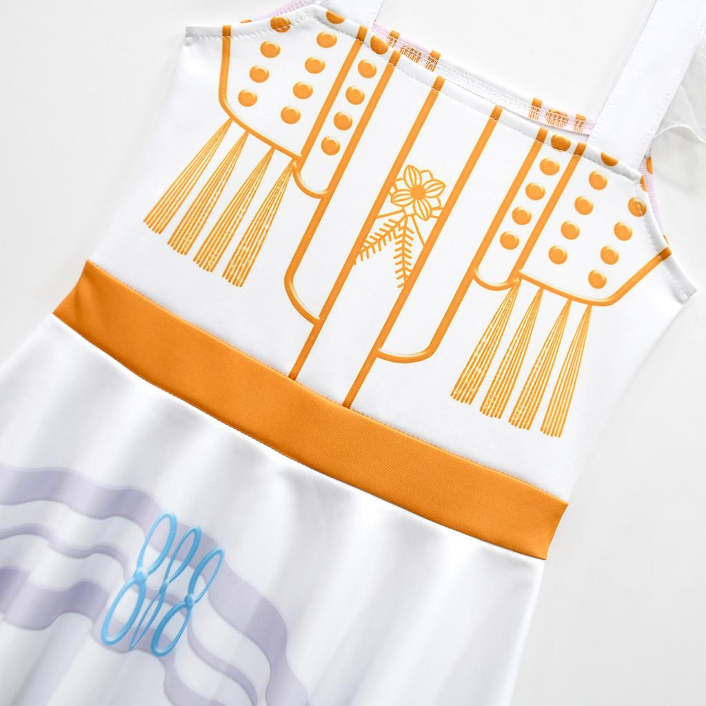 Kids Girls Casual Cute Cartoon Print Vest Sleeveless Dress Dance Cosplay Wear