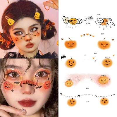Halloween Stickers Party Face Stickers Accessorie Decorative Temporary Tattoo Sticker Halloween Decoration 2025