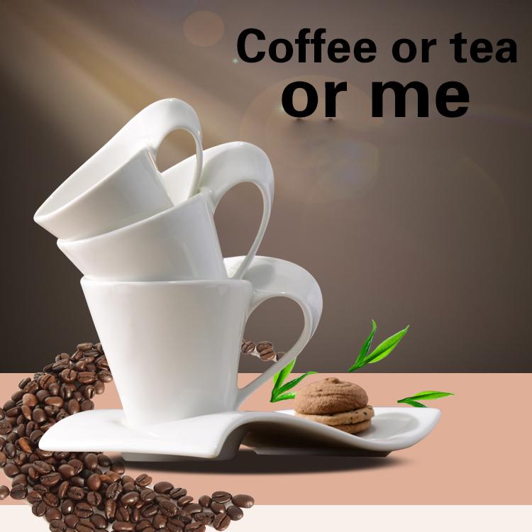 Europäisches Wellenporzellan Kaffeetasse & Untertasse Set Weiße Keramik 90ml/130ml/200ml300ml Kaffeetasse Frühstück Dessertbecher Heimdekoration