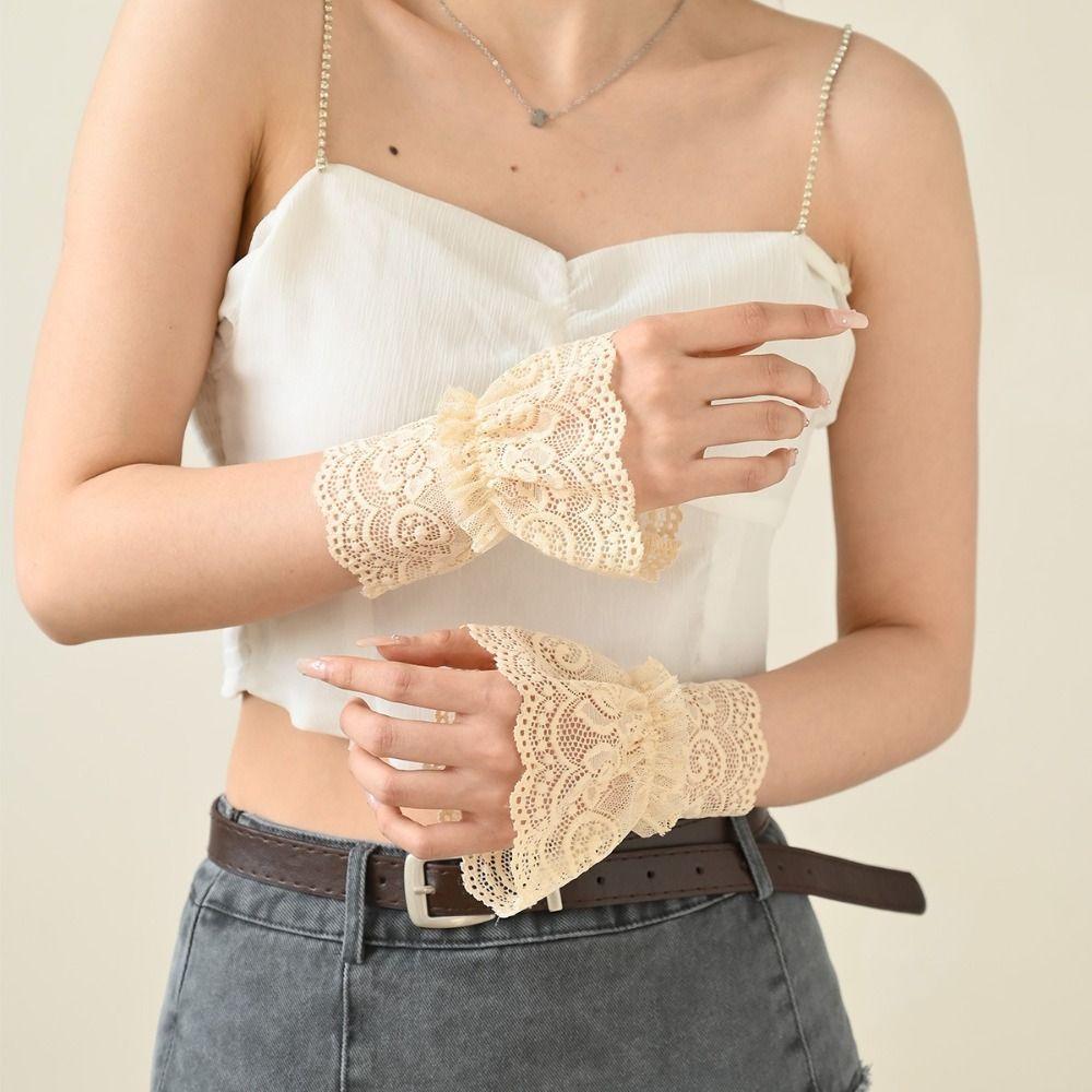 White Black Fake Cuff Detachable Wrist Cuff New False Sleeve Cuffs