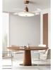 2025 Cream Wabi-Sabi Mid-Century Ceiling Fan Light, Silent High Airflow for Living Rooms & Restaurants