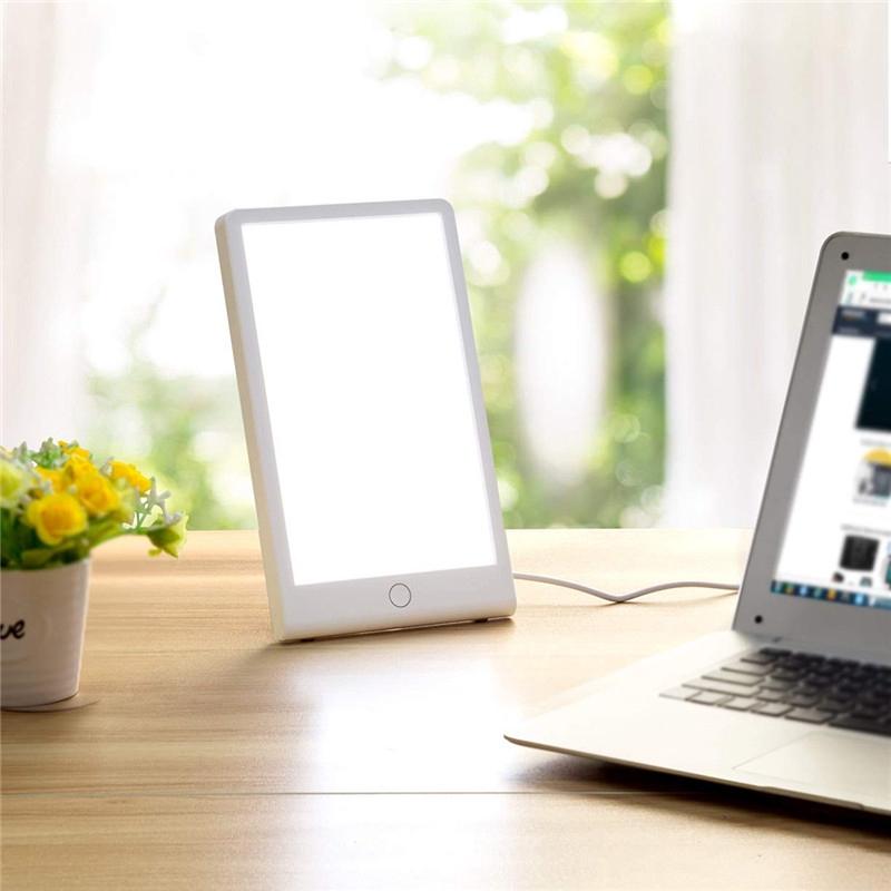 5-10W 10000 Lux Full Spectrum Bright Light White LED Day Light Therapy Energy Lamp
