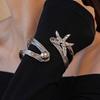 Irregular Starfish Cuff Bracelets Jewelry Crystal Starfish Bangles Star Armband Arm Chain  Women