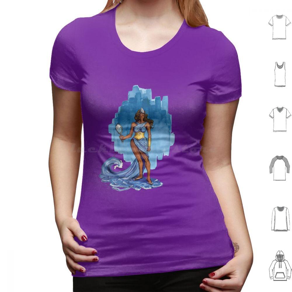 Yemanja Queen Of The Waters T Shirt 6xl Cotton Cool Tee Yemanja Iemanjá Sea Water River Ocean Blue Ioruba Candomble Orixa