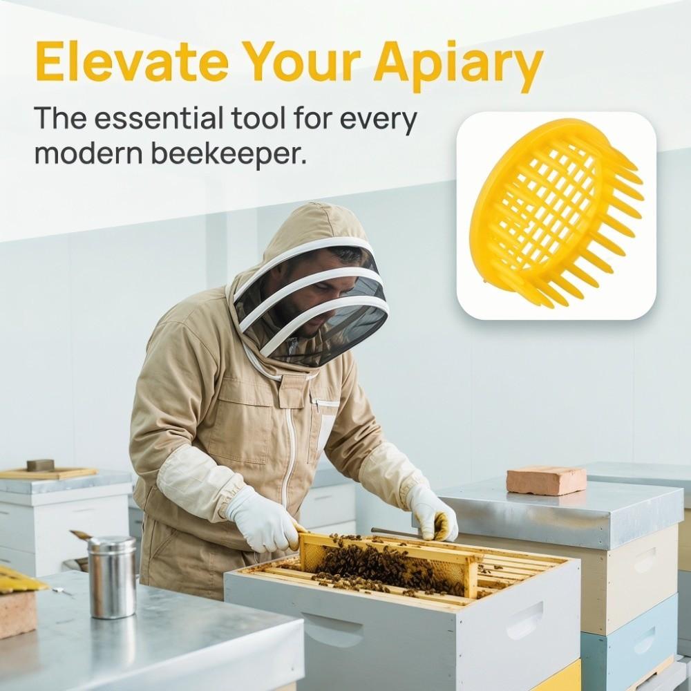6Pcs Durable Queen Bee Rearing Box Plastic Bee Rearing Tool Ventilated Queen Bee Cage  Beekeeping