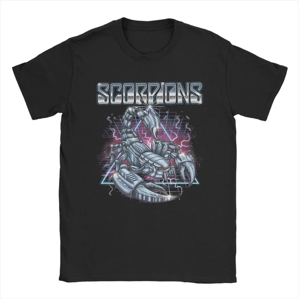 Scorpions Rock Anniversary Poster Graphic TShirt Street Harajuku Fashion 100 Cotton Unisex Loose Summer Casual Top Tshirts