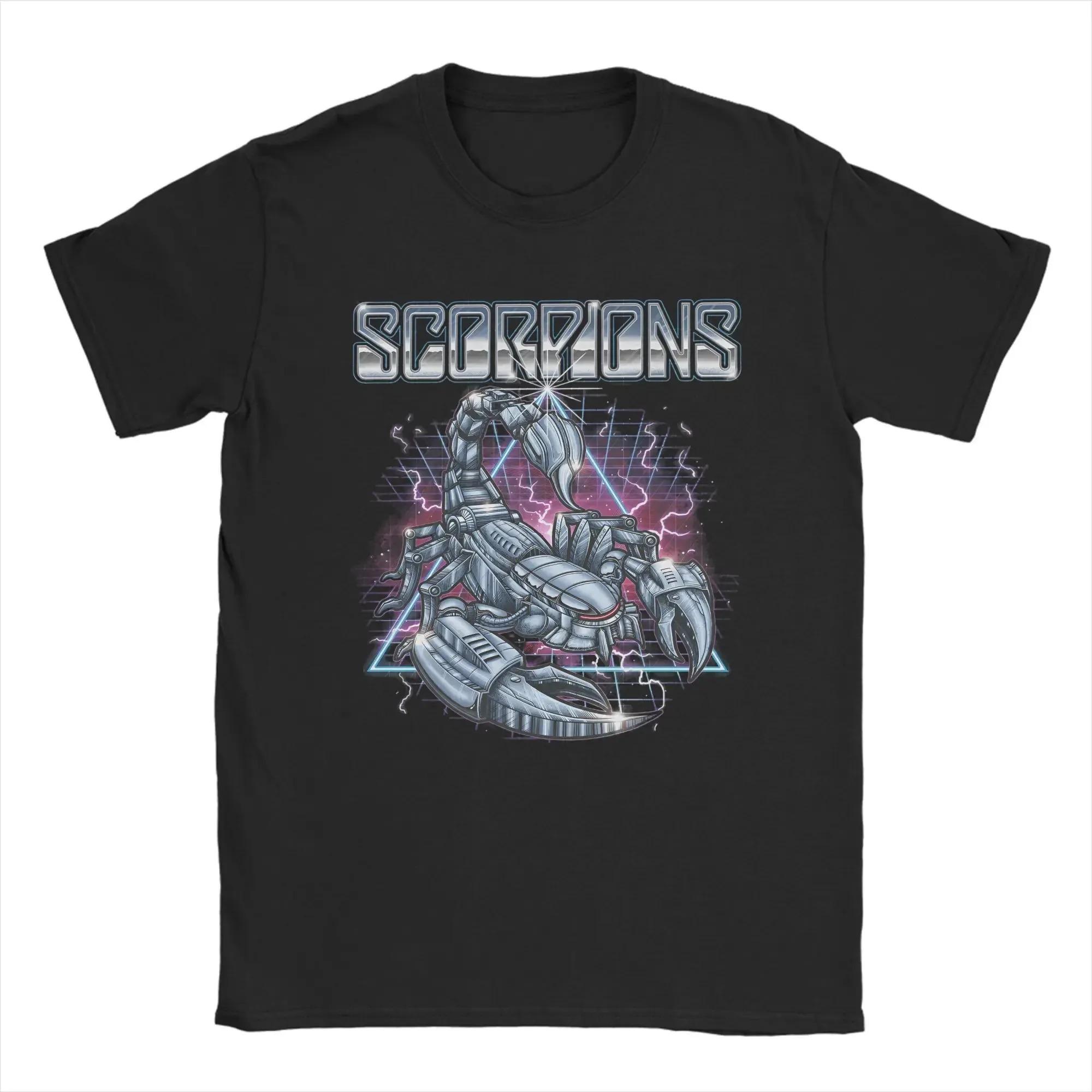 

Scorpions Rock Anniversary Poster Graphic TShirt Street Harajuku Fashion 100 Cotton Unisex Loose Summer Casual Top Tshirts S