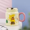 Creative Cartoon Bear Ceramic Cup Home Office Cup Couple Mug Store Celebration Souvenir Mirror Water Cup