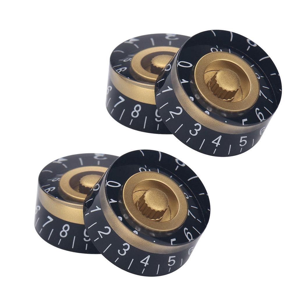 4pcs Acrylic Volumes Tone Top Hat Knobs Caps Replacement Guitar Speed Control Knobs for Electric Guitar Enduring