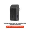 For Tesla Model 3 Highland Model Y Juniper 2025-2025 Glove Box Flocking USB HUB Adapter Quick Charger Car Accessories