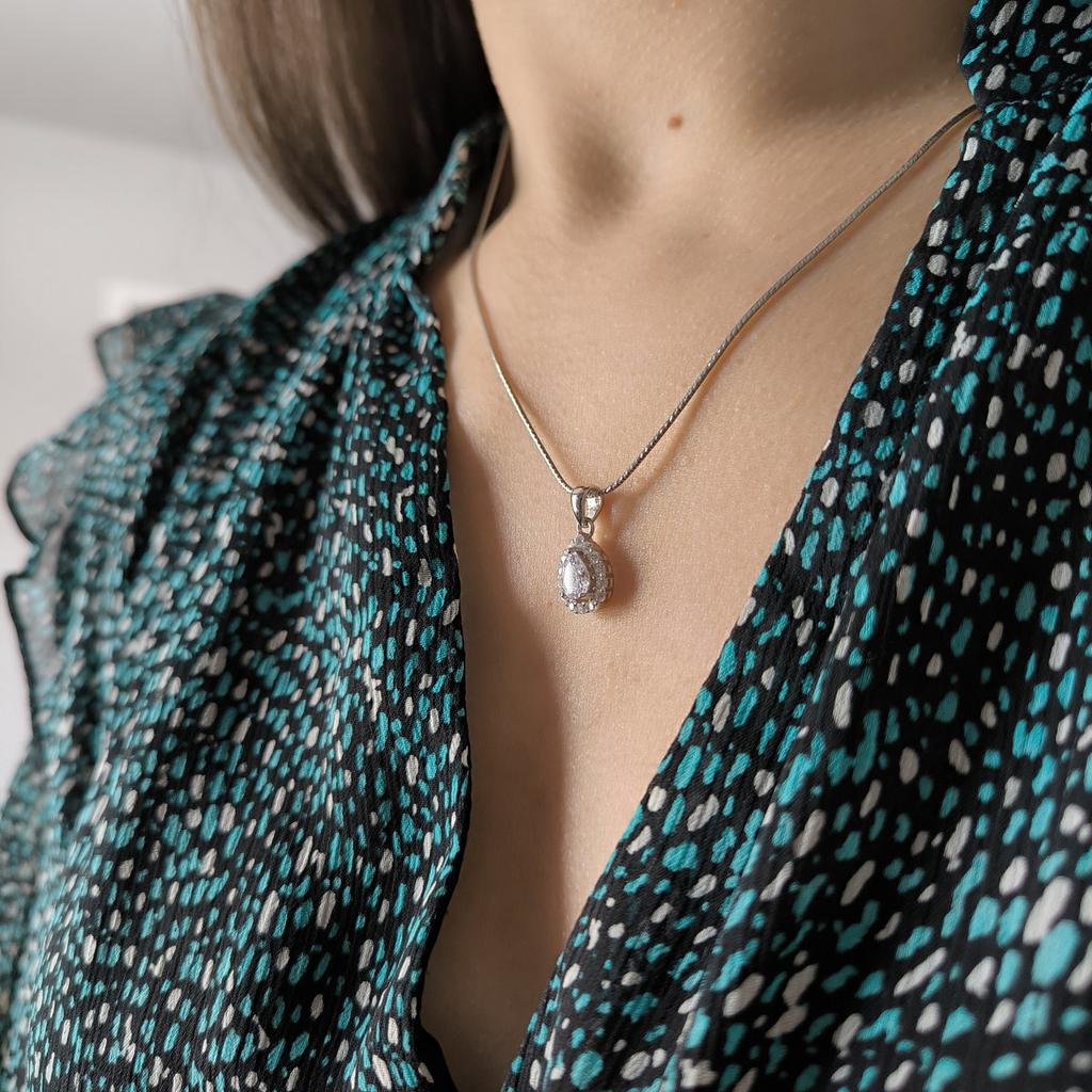 Серебряная подвеска с фианитами (2207498)