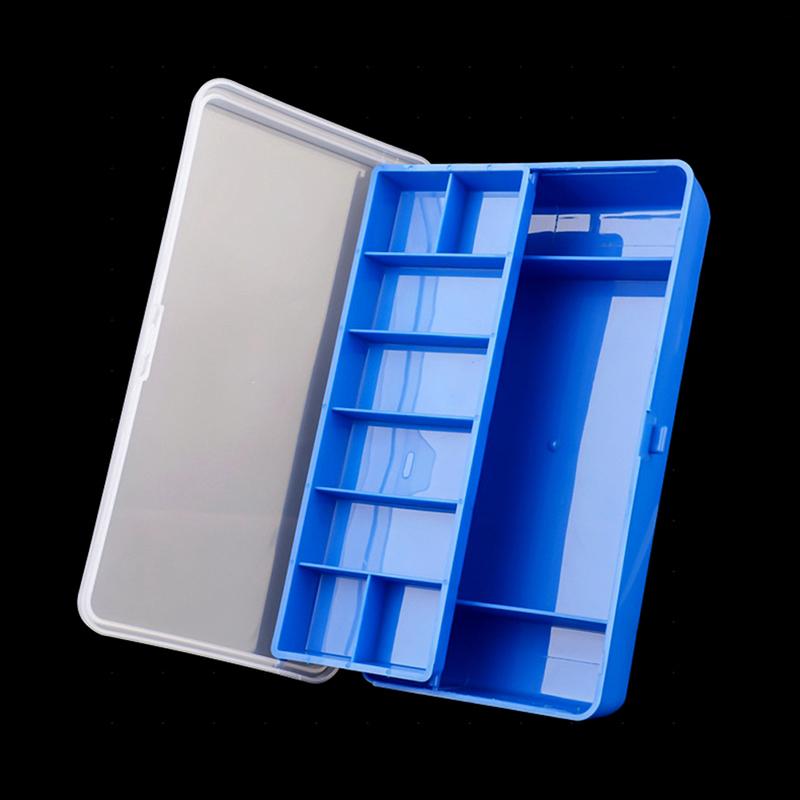 Przenośny Pojemnik na Sprzęt Wędkarski 11 Przegródek Dwupoziomowy Pojemnik do Przechowywania Akcesoria