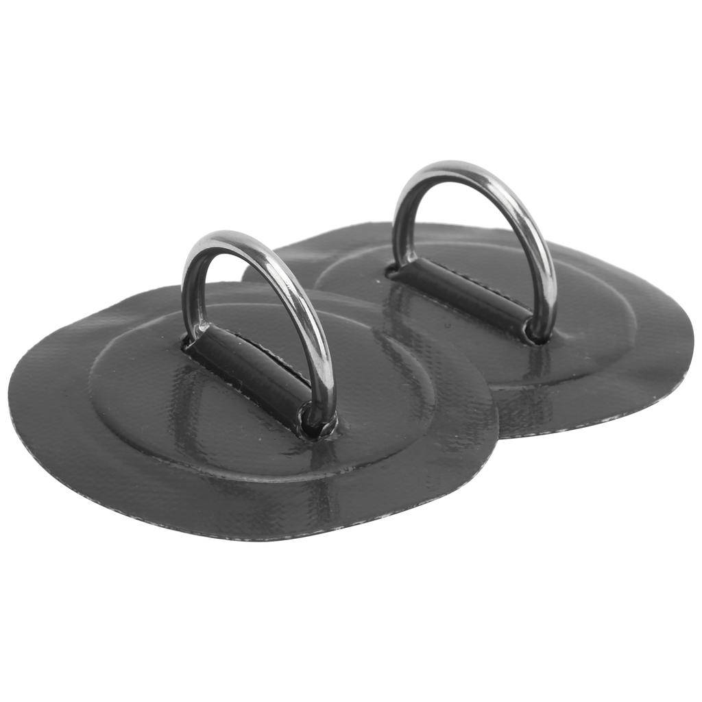 2pcs Inflatable Boat Kayak DRing Pad Patch PVC Marine Stainless Steel Fixed Buckle