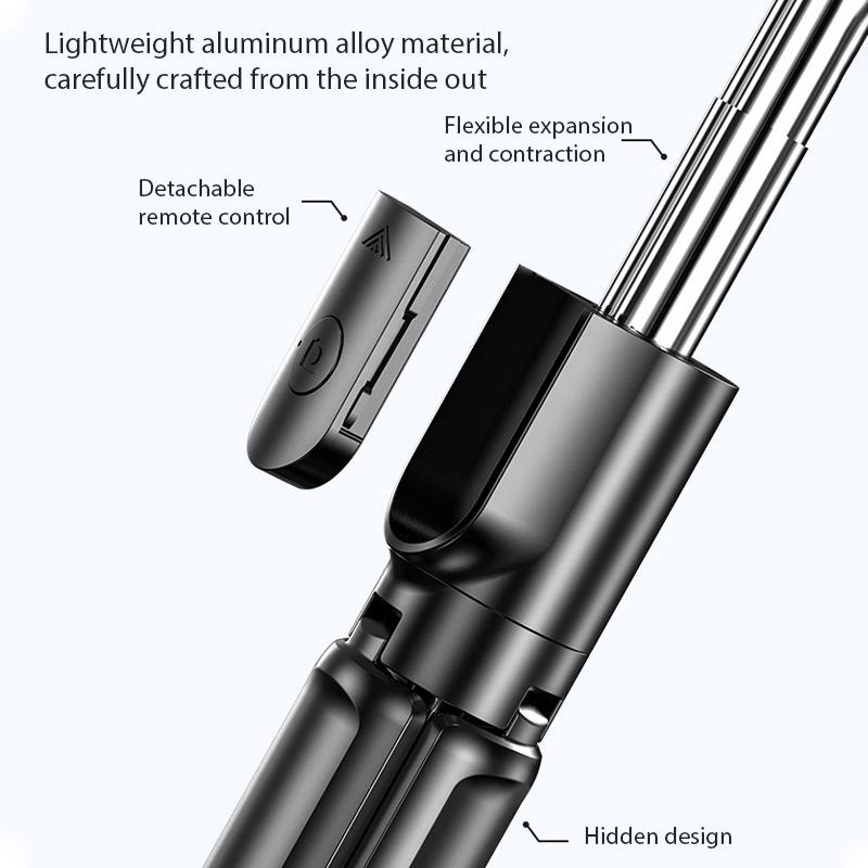New Selfie Stick Tripod Stand for Android Xiaomi IOS iphone TikTok Extended Bluetooth with Remote Shutter Foldable Phone Holder