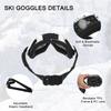 PATIKIL Dirt Bike Motorcycle ATV Ski Racing Helmet for and Riding with White and Silver Lenses Goggles, Goggles, Goggles, Goggles, Goggles, Windproof,