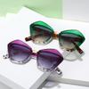 New Style Women'S Fashion Sunglasses Women'S Personality Polygonal Retro Sunglasses Trendy Colorful Sunglasses M6287