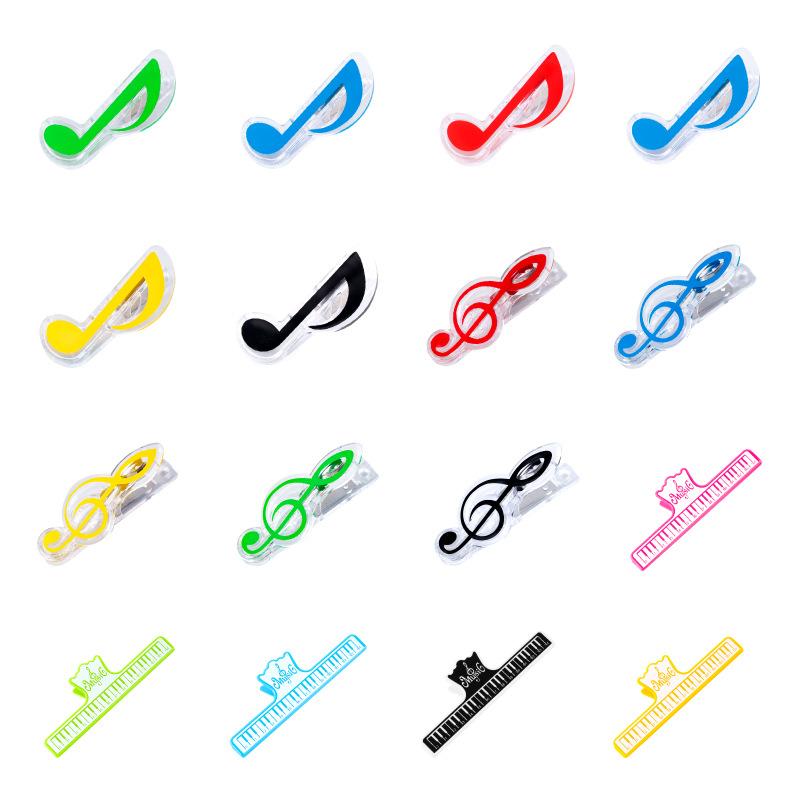 Student creative sheet music clip piano score clip book file high score score eighth note ticket clip music stationery