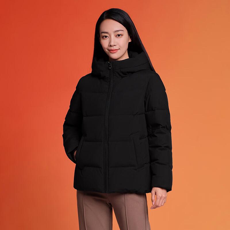 Tanboer Women's TD236356 Hooded Loose-fit Short Down Jacket