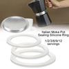 Inele din cauciuc pentru cafea oală Moka italiană Mașină de șaibă flexibilă inel de garnitură pentru cafea Înlocuiește cești cafetiere espresso pentru oală Moka