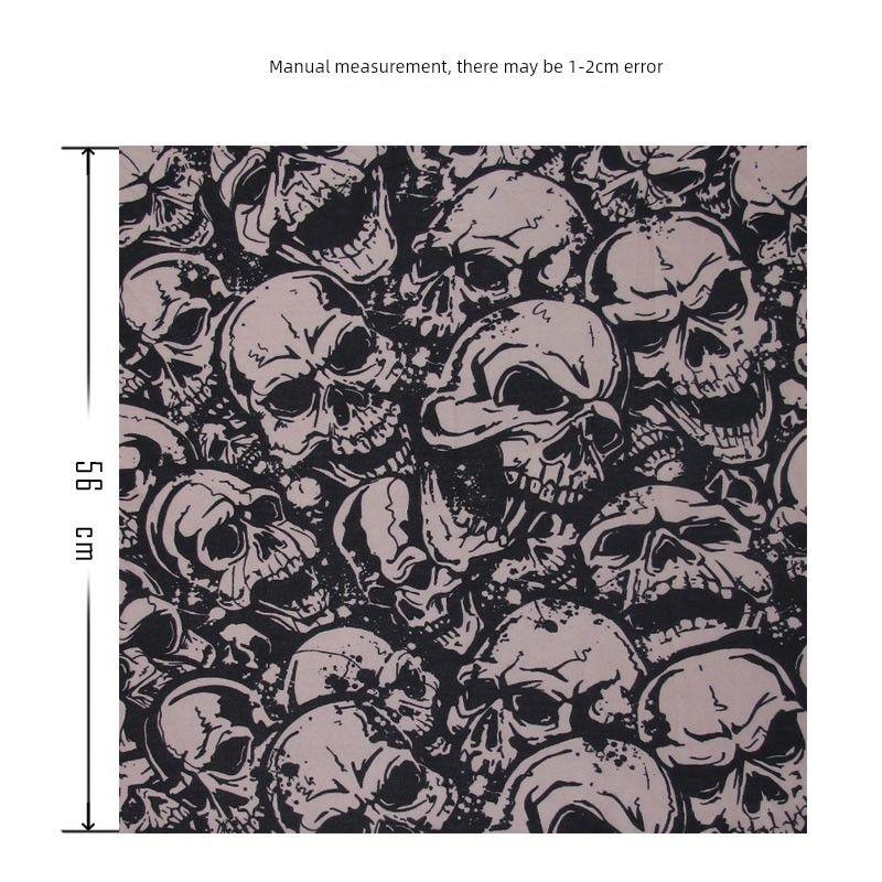 

Street Cycling Headscarf Triangular Binder Men s and Women s Closed Toe Hip Hop Motorcycle Face Towel Waste Soil Wind American Retro Square Towel Brown Card Base