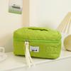 Colorful Large Capacity Quilted Floral Travel Makeup Bag