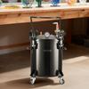 Pressure Pot Paint Tank, 20 L Heavy Duty Steel Pressure Pot Tank, Spray Paint Pressures Pots with Three Quick-Connect Couplers for Home Use, DIY, Art