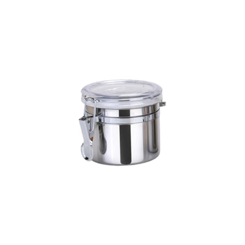 Multifunctional Steel Canister Set Steel Kitchen Storage Container Food Storage Sealed Canister with Clear Lid