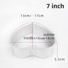 3/4/5/6/7/8/10/11 Inch Heart Shaped Cake Pan mold Solid Bottom Aluminum Alloy Chocolate Cake Pan Silver Tin Baking Mold Mould
