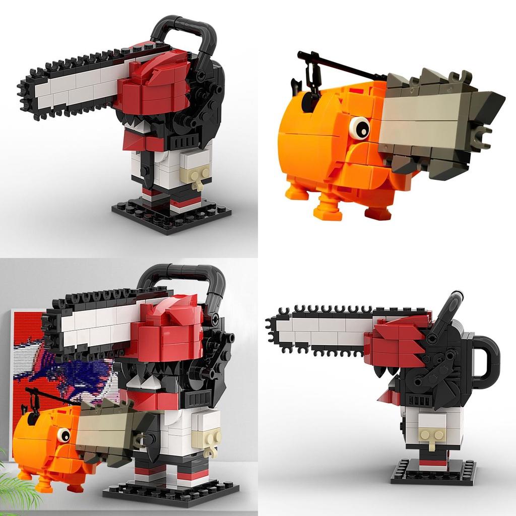 Pochita 132pcs Denji Power Building Blocks Figures Model Birthday Gift