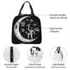 Astronaut Playing Basketball In Space Insulated Lunch Bag for Women Children Leakproof Food Boxes Thermal Lunch Box Tote