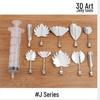 3D Stainless Steel Jelly Flower Piping & Carving Tool for Baking